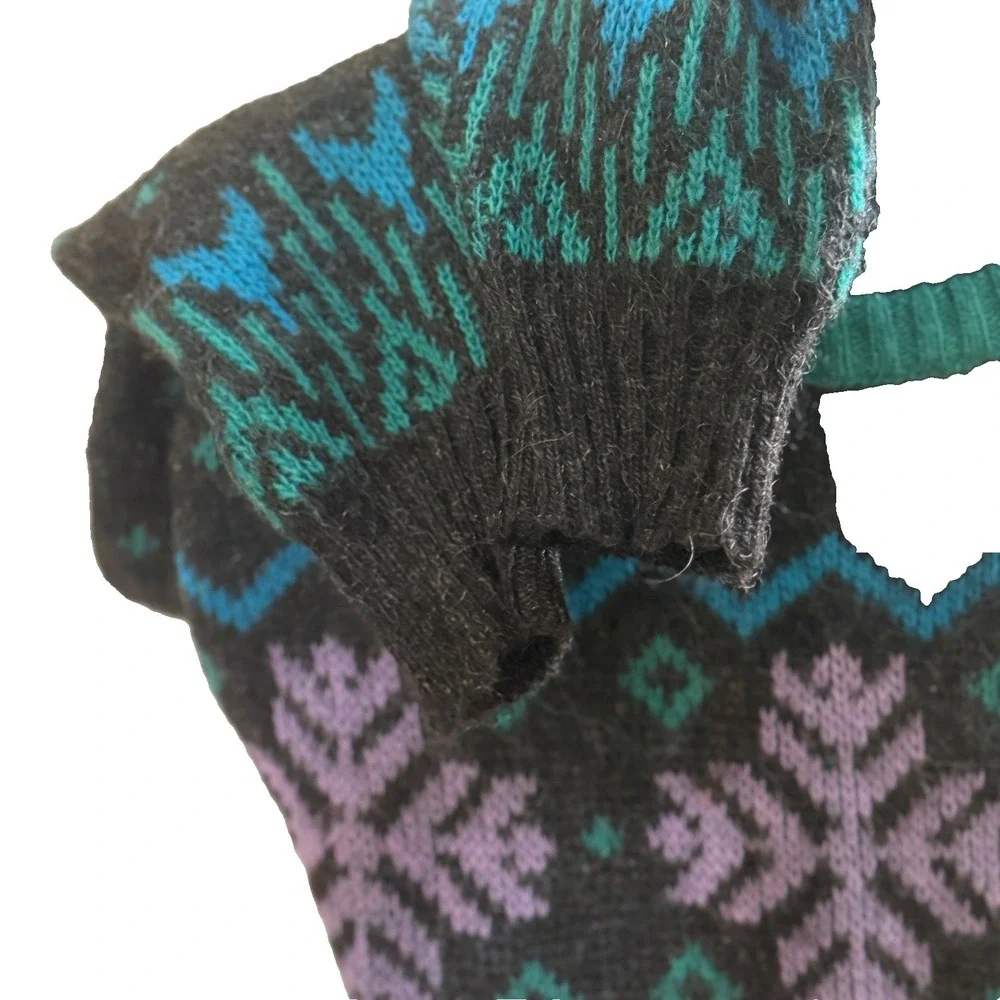Álafoss Icewool‎ Iceland Wool Sweater Nordic Fair Isle Made Iceland M Vtg